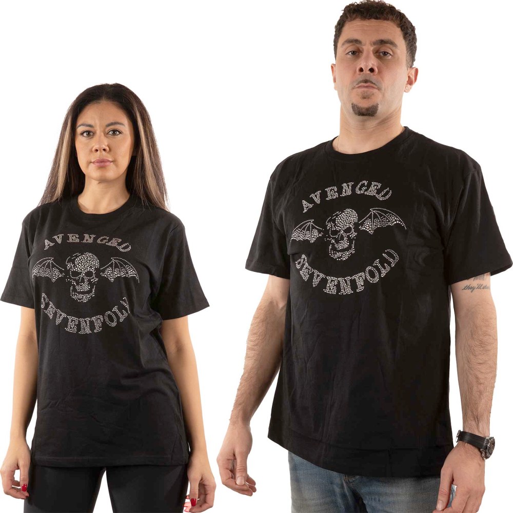 T-Shirt Homme Avenged Sevenfold – 100% Coton, Logo Deathbat, Style Rock Vintage, Taille S Au 5XL !