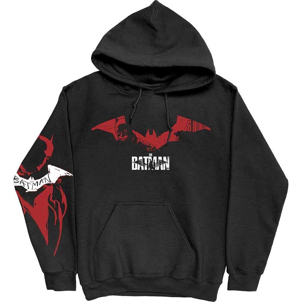 Sweat à capuche RE:COVERED X DC pour homme avec logo BATMAN, sweat à capuche en Sweat à capuche RE:COVERED X DC pour homme avec logo BATMAN, sweat à capuche en