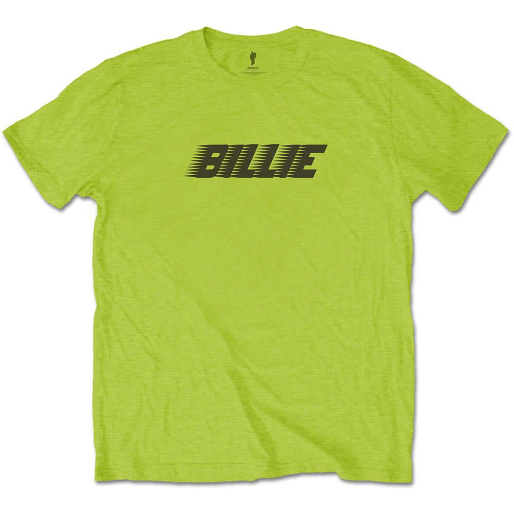 Billie Eilish Mens Tshirt Racer Logo Blohsh Green Attitude Europe