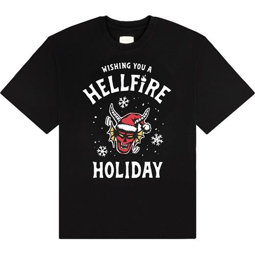 Stranger things - Ho Ho Hellfire Heren Tshirt - Rood | Attitude Hollan Stranger things - Ho Ho Hellfire Heren Tshirt - Rood | Attitude Hollan
