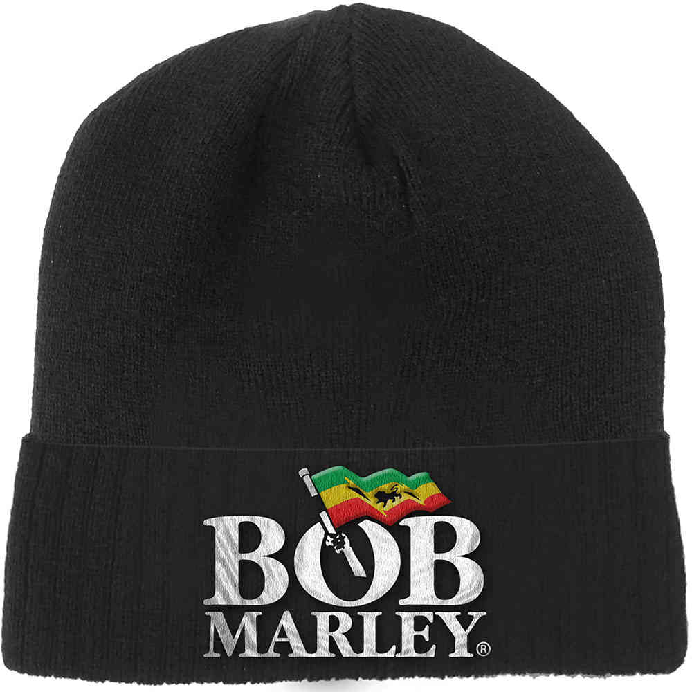 spade Altijd feedback Bob Marley Beanie Muts Logo Zwart | Attitude Holland