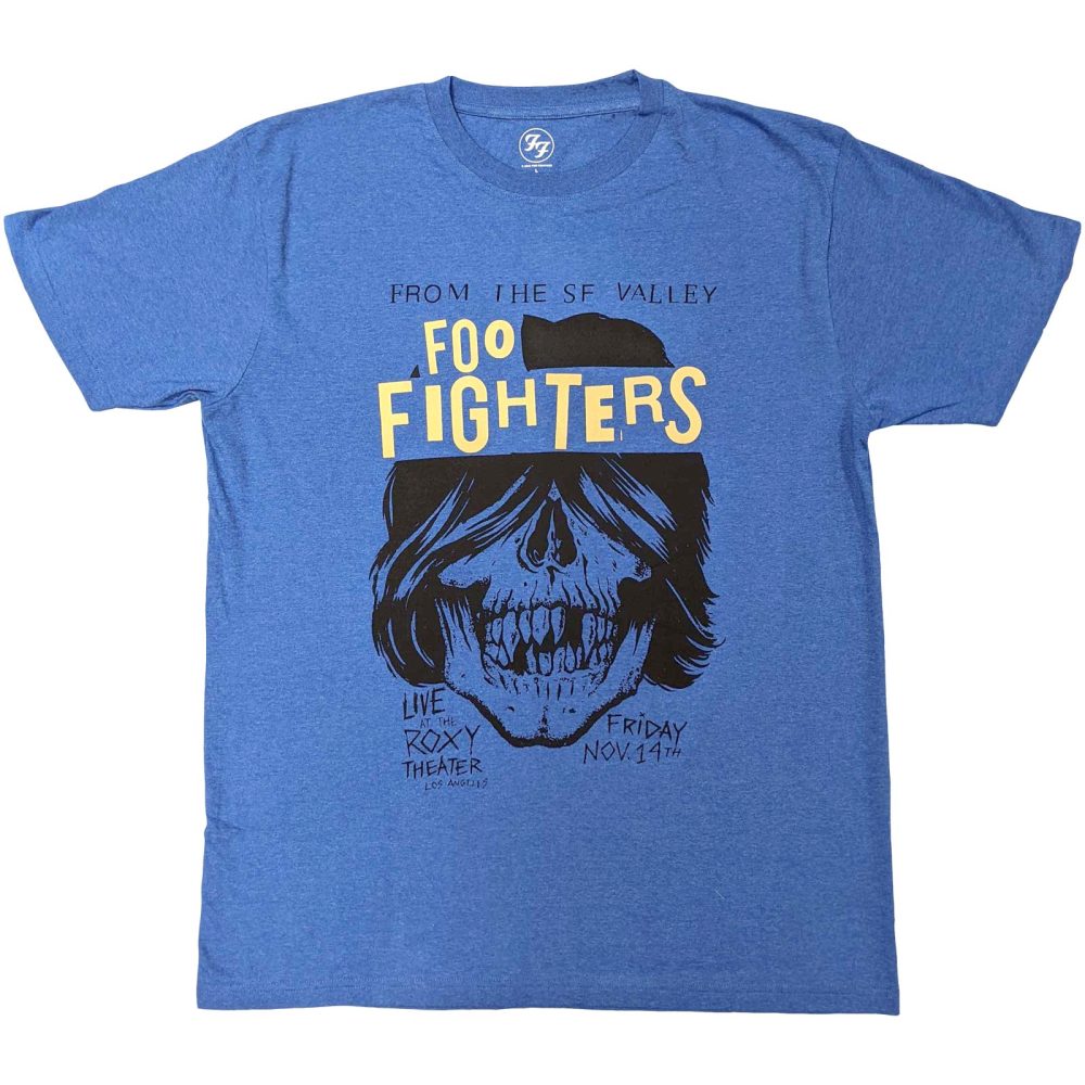 Foo Fighters Roxy Flyer Heren T-shirt Blauw Attitude Holland