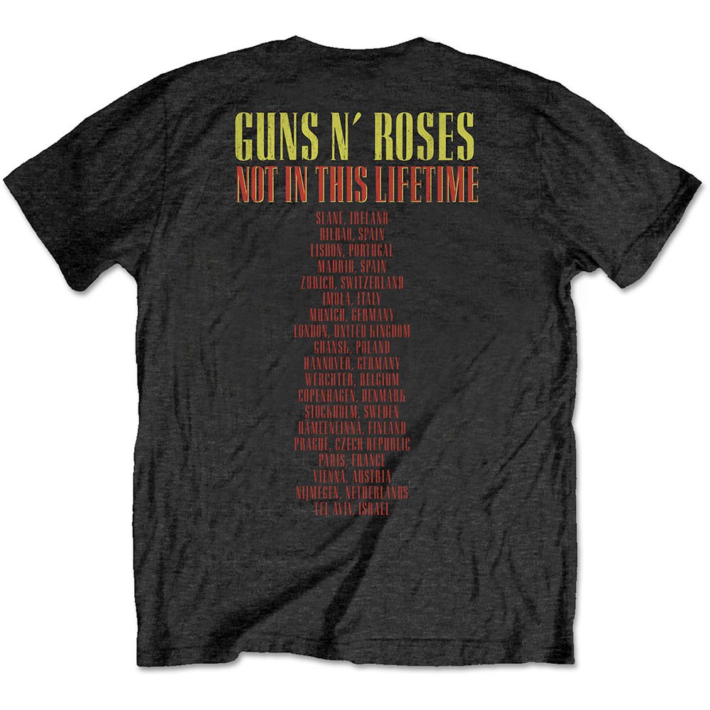 Official Guns N' Roses T-Shirt - Pistols & Roses Design, Black Band Tee For Men & Women - View #8
