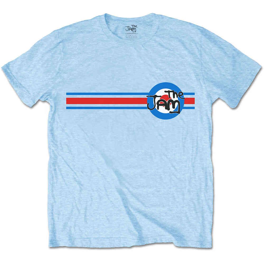 The Jam Mens Tshirt Target Stripe Blue 