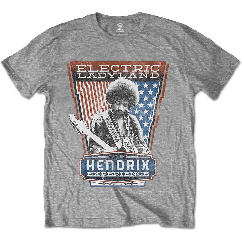Perceptueel jeugd mechanisch Jimi Hendrix Heren Tshirt Electric Ladyland Grijs | Attitude Holland