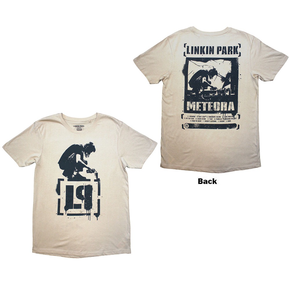 Linkin Park Heren Bracket Logo T-Shirt Wit