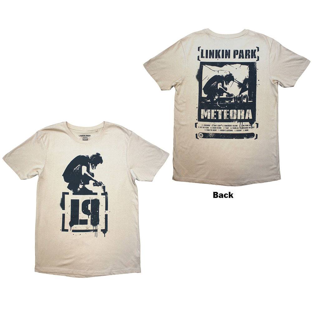 Linkin Park Heren Bracket Logo T-Shirt Wit Linkin Park Heren Bracket Logo T-Shirt Wit