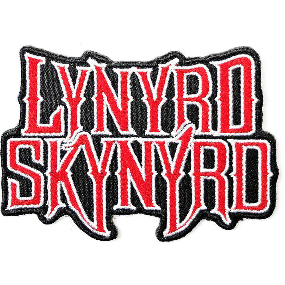 Lynyrd Skynyrd Patch Logo Red Black Attitude Europe