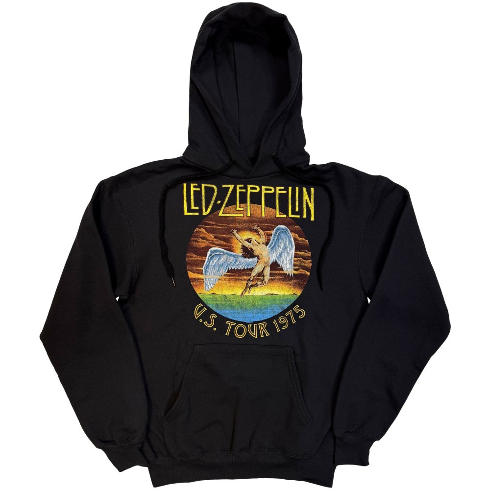 Led Zeppelin - USA Tour '75 Hoodie - Black | Attitude Europe