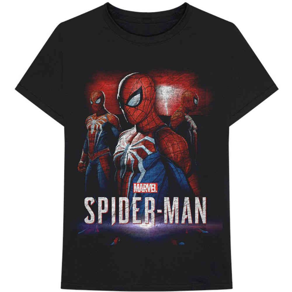 Marvel Marvel Spiderman Mens Tshirt Spider Games Black Attitude Europ
