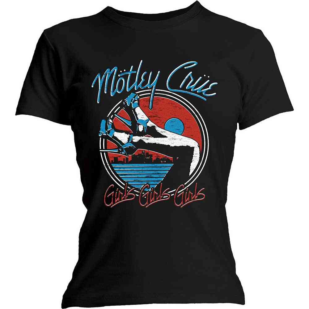 Motley Crue Ladies Tshirt Heels V.3 