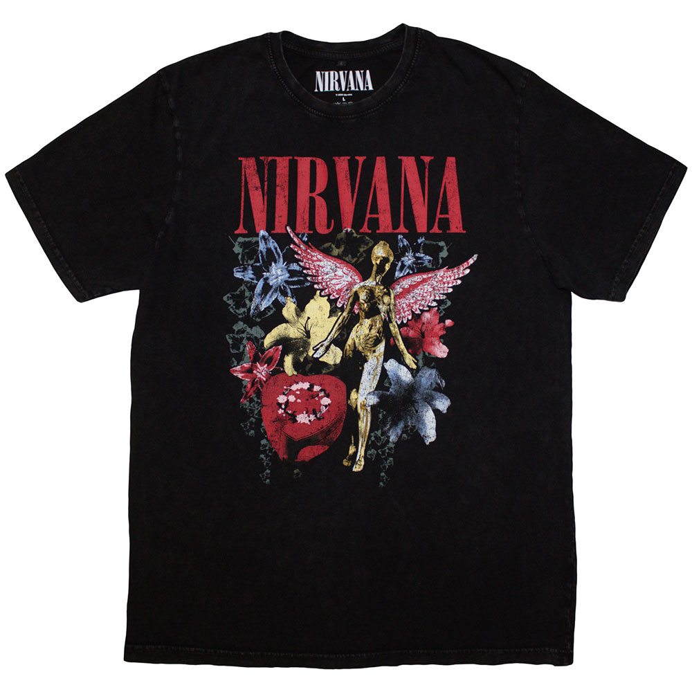 Nirvana In Utero Vintage Collage Mens Tshirt Black Attitude Euro