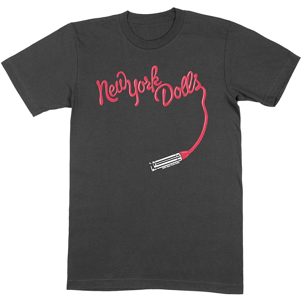 NEW YORK DOLLS LIPSTICK LOGO NEW BLACK T SHIRT - Best Rock T-shirts