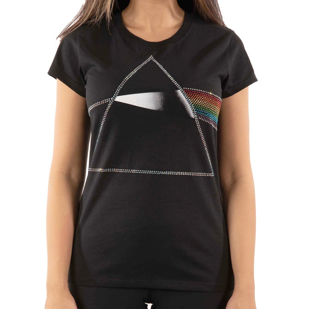 Pink Floyd Dark Side Of The Moon T-shirt Femme Noir Attitude Fra