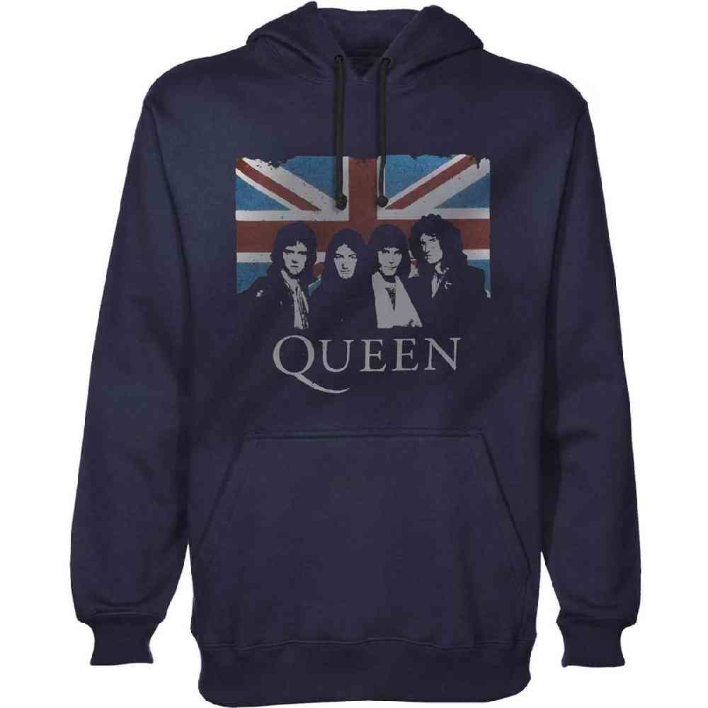 Queen Union Jack Hoodie Blue