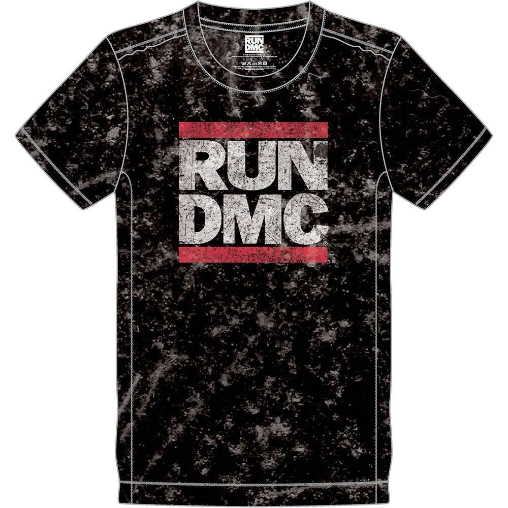 Run DMC Logo Mens Tshirt Black Attitude Europe1
