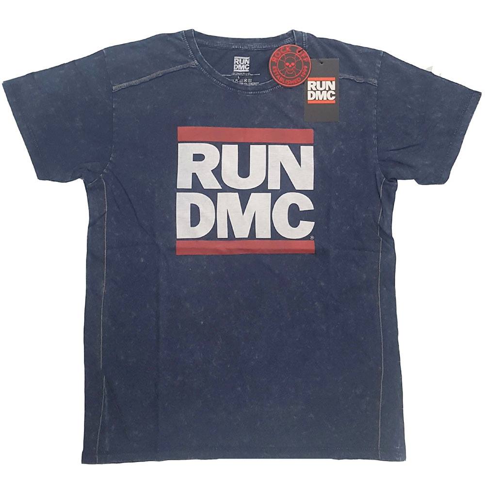 Run DMC Logo Mens Tshirt Blue Attitude Europe
