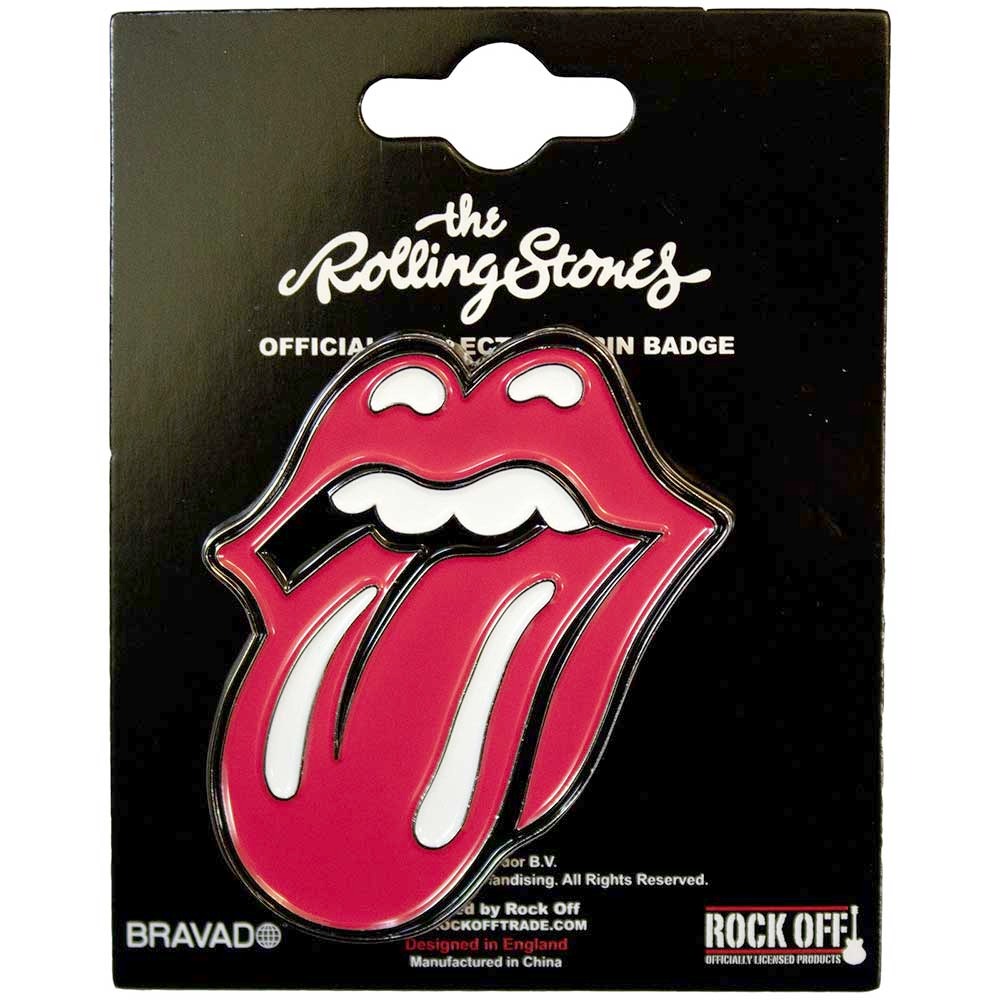 The Rolling Stones - Classic Tongue Large Pin - Rood | Attitude Hollan