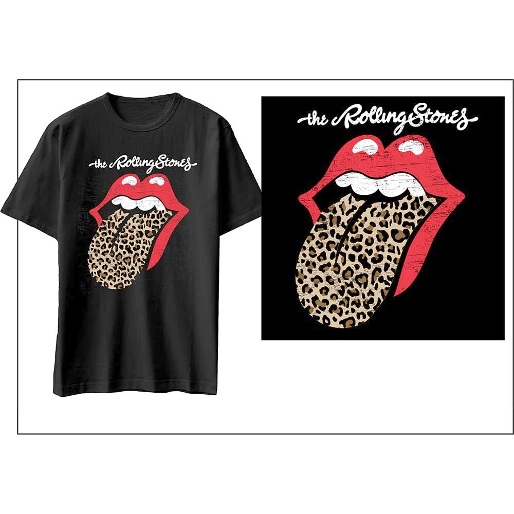 The Rolling Stones - Classic Tongue Heren Tshirt - Zwart | Attitude Ho
