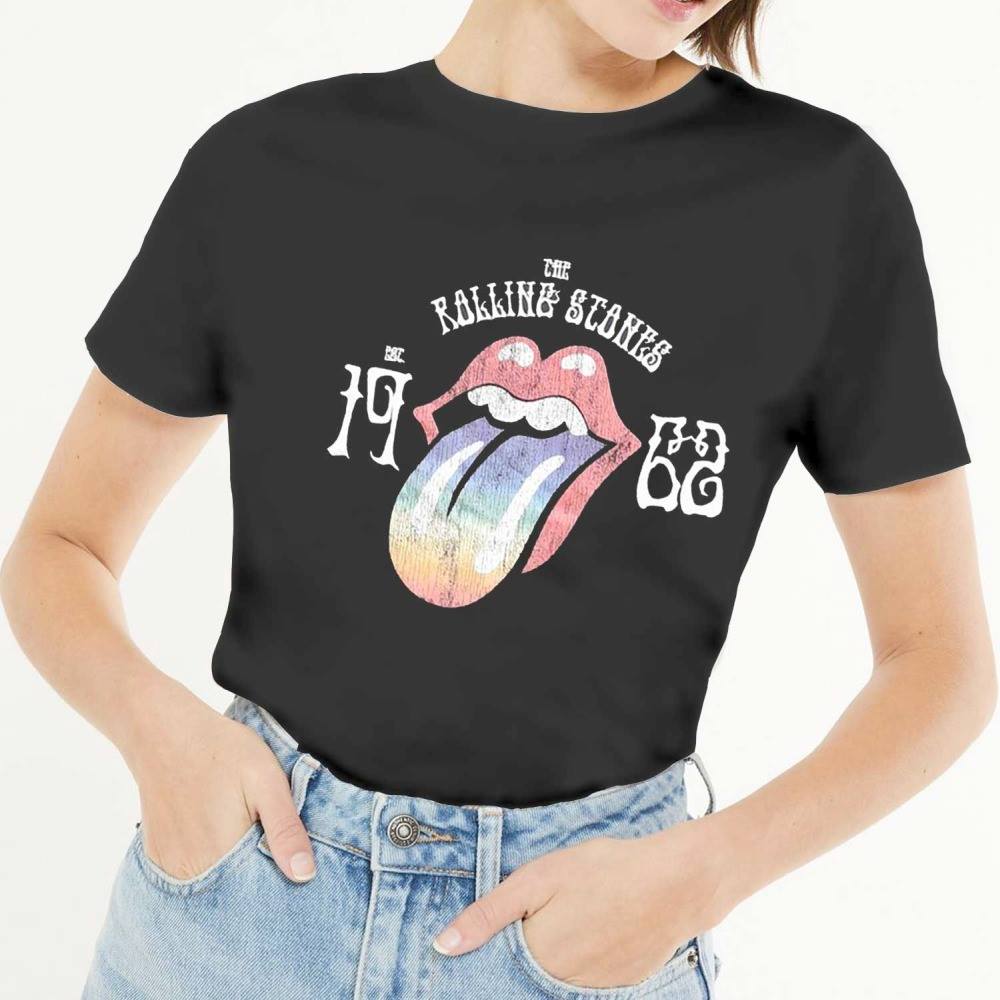ROLLING STONES FLORAL TONGUE CLASSIC CREW | Lucky Brand