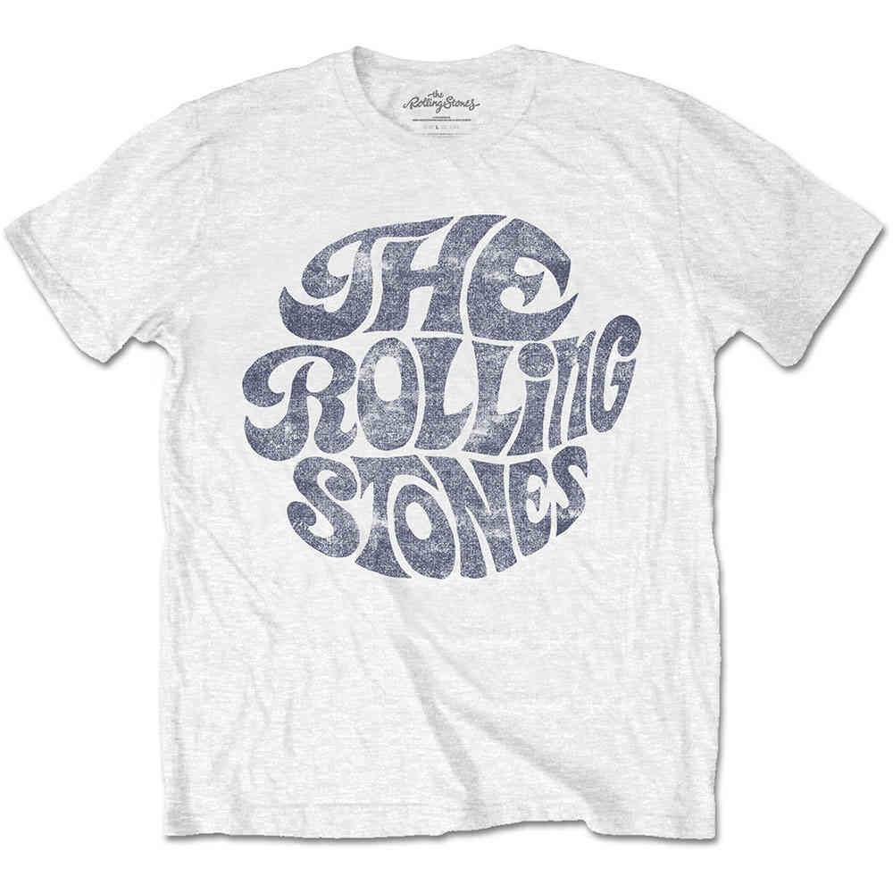 Storing Onvergetelijk Ontwaken The Rolling Stones Heren Tshirt Vintage 70s Logo Wit | Attitude Hollan