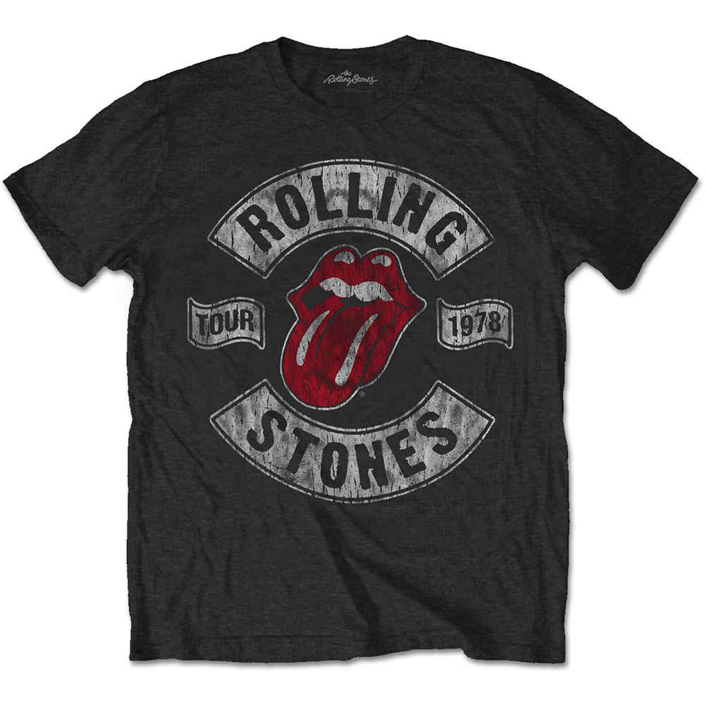 Rolling Stones Mens Tshirt US Tour 1978 