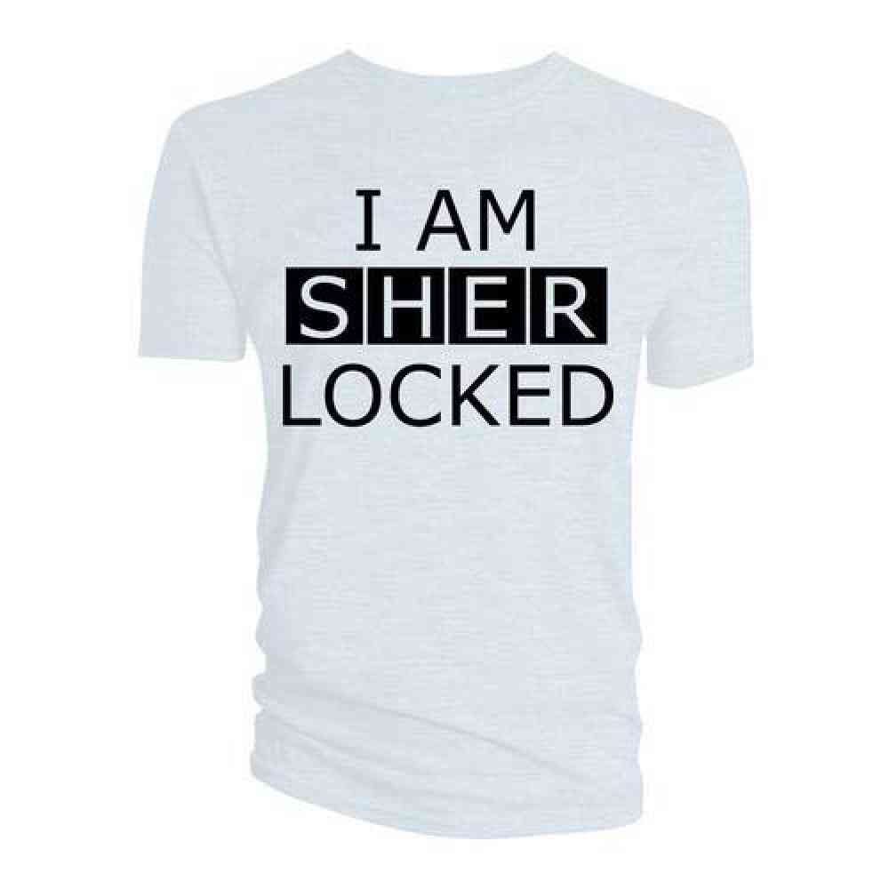 Sherlock Mens Tshirt I Am Sherlocked White Attitude Europe