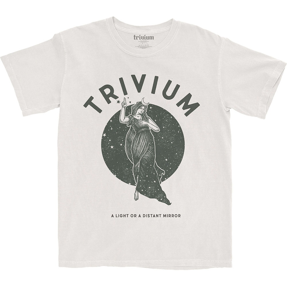 Trivium Mens Tshirt Moon Goddess Cream 
