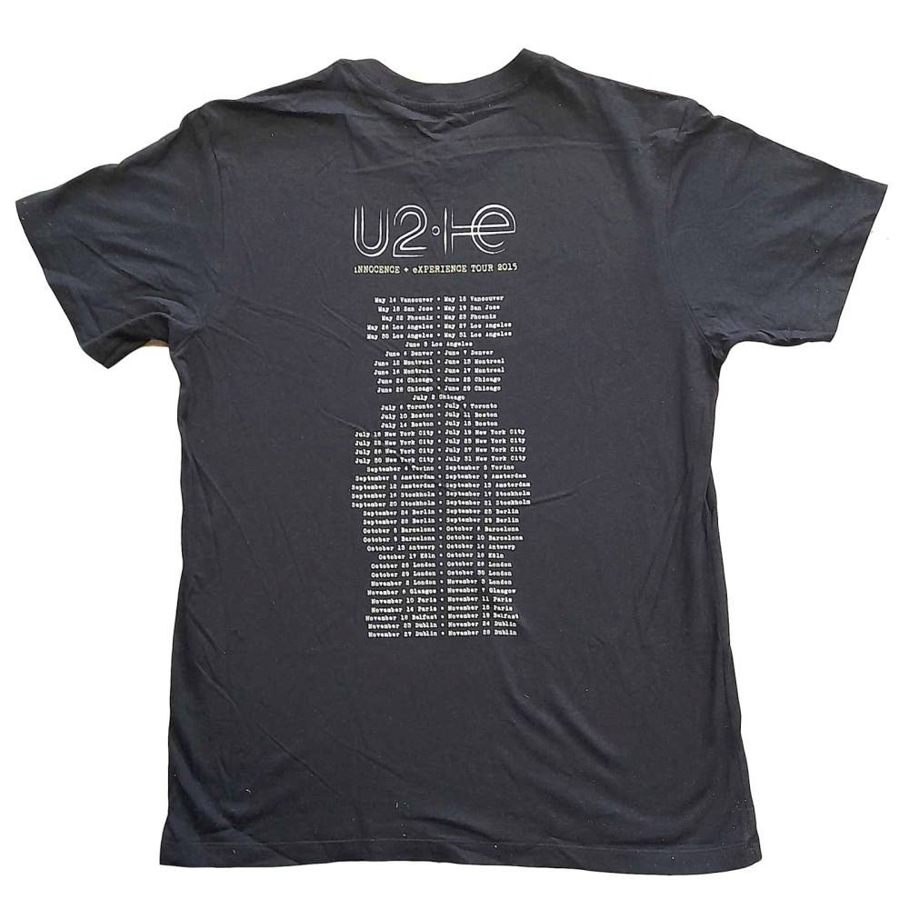 De lucht Gymnastiek is meer dan U2 Heren Tshirt I+E Tour 2015 Band Silhouettes Zwart | Attitude Hollan