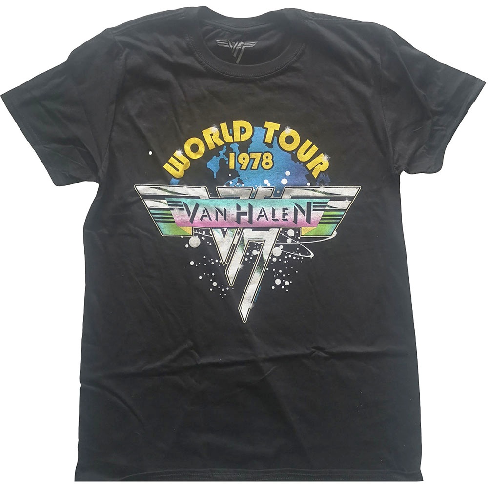 Van Halen Mens Tshirt World Tour '78 