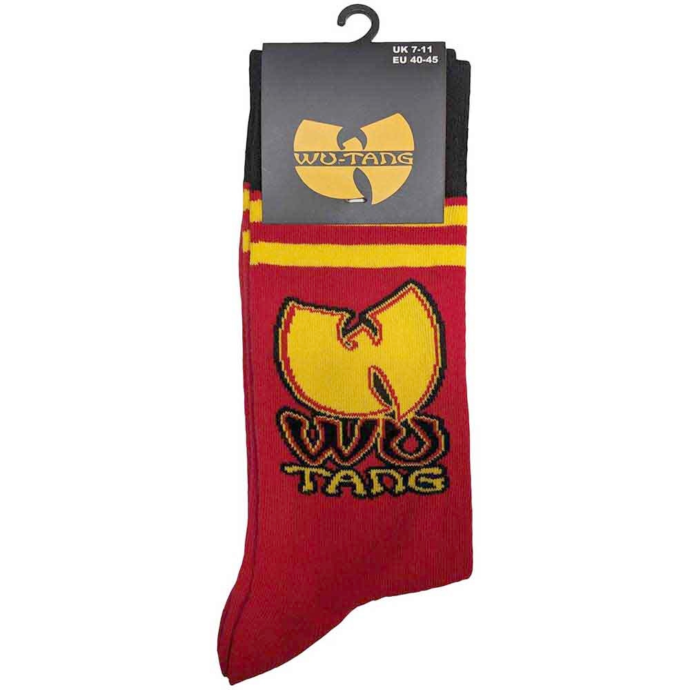 Offizielle Wu-Tang Clan Socken – Logo-Repeat In Gelb, Unisex Für Schuhgröße UK 7-11