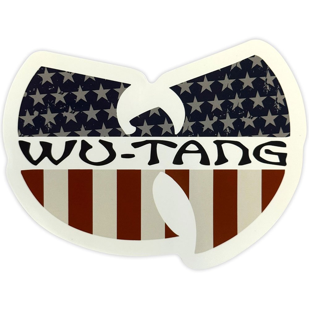 WuTang Clan - StarSpangled Logo Sticker - White/Multicolours | Attitud
