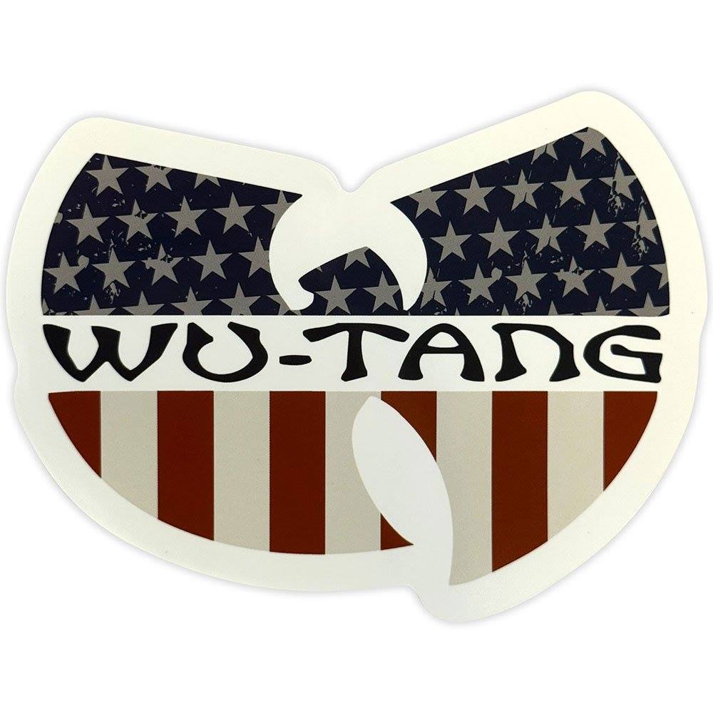 WuTang Clan - StarSpangled Logo Sticker - White/Multicolours | Attitud