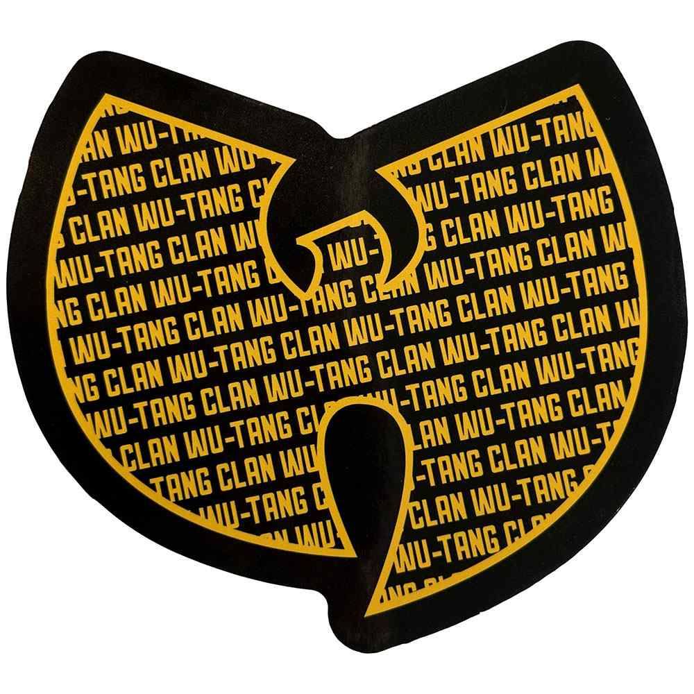 WuTang Clan - Logos In Logo Sticker - Black/Yellow | Attitude Europe