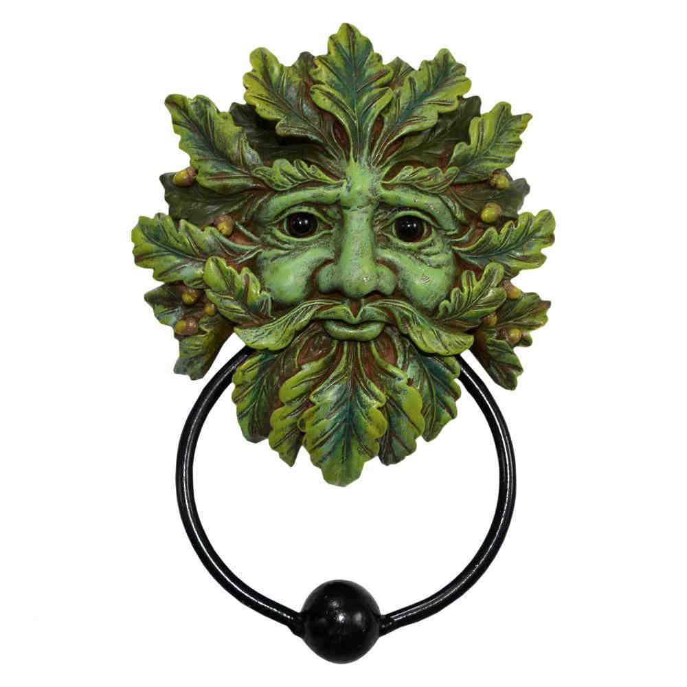 Nemesis Now Green Man Tree Face Door Knocker Green Fantasy