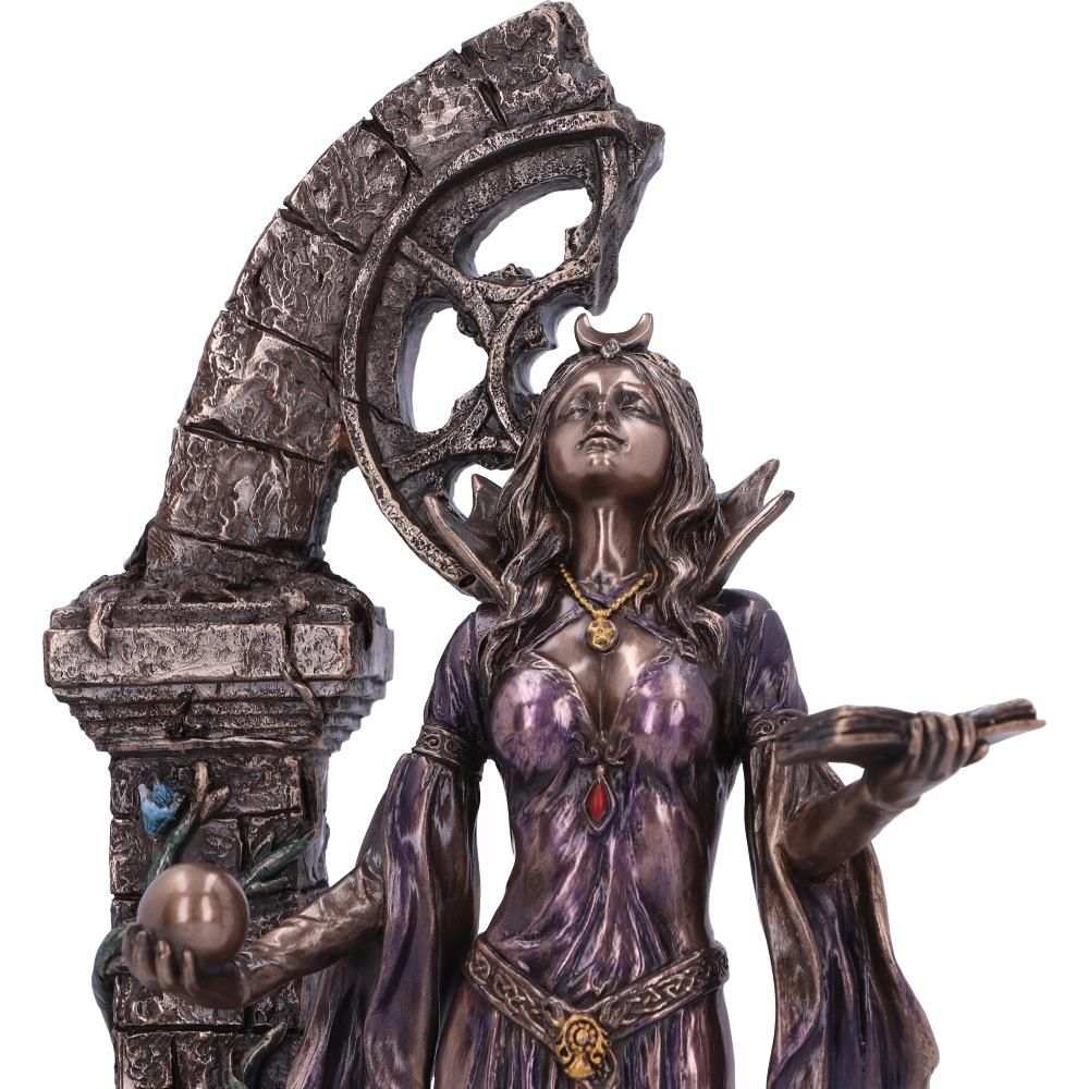 NEMESIS NOW FIGURA de Gato Negro y caldero burbujeante de Spook Witches