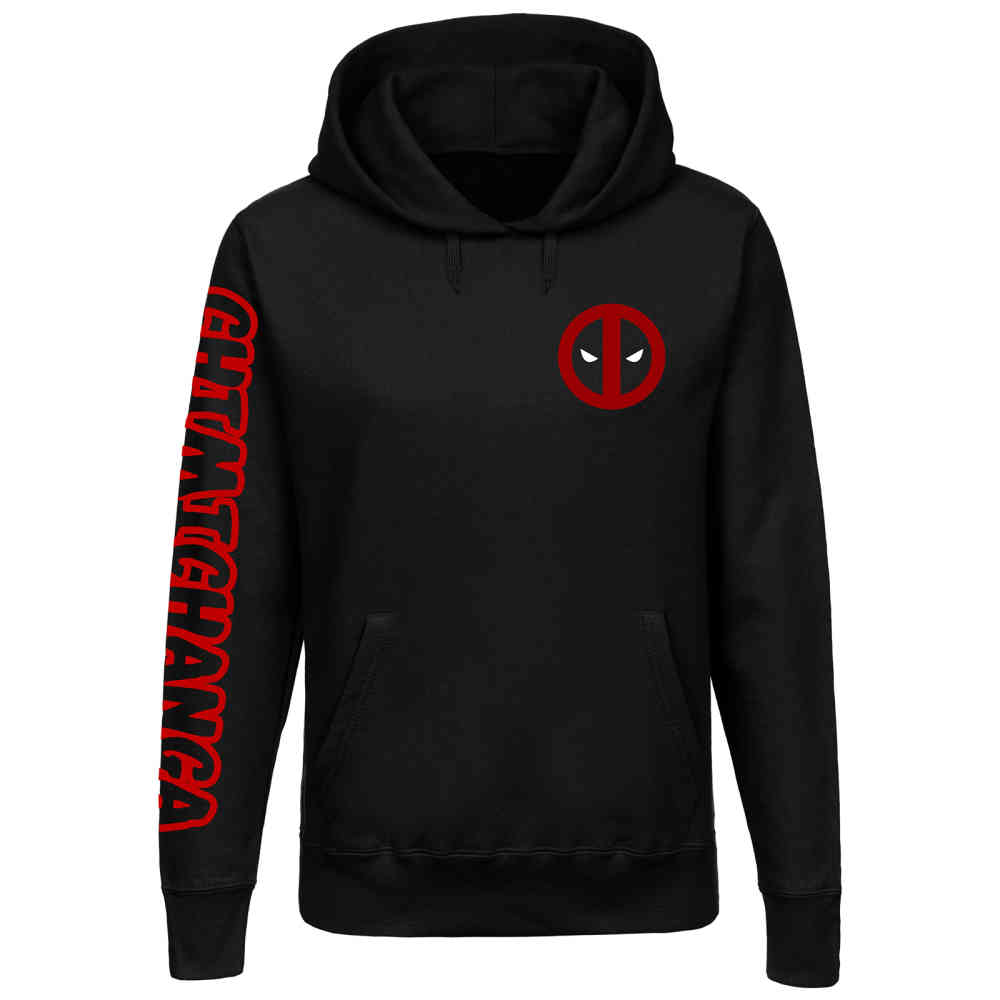 deadpool in hoodie