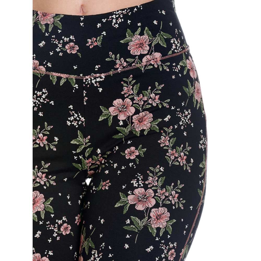 High Waist Hibiscus Flower Leggings