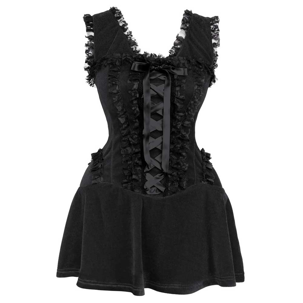 short black corset dress