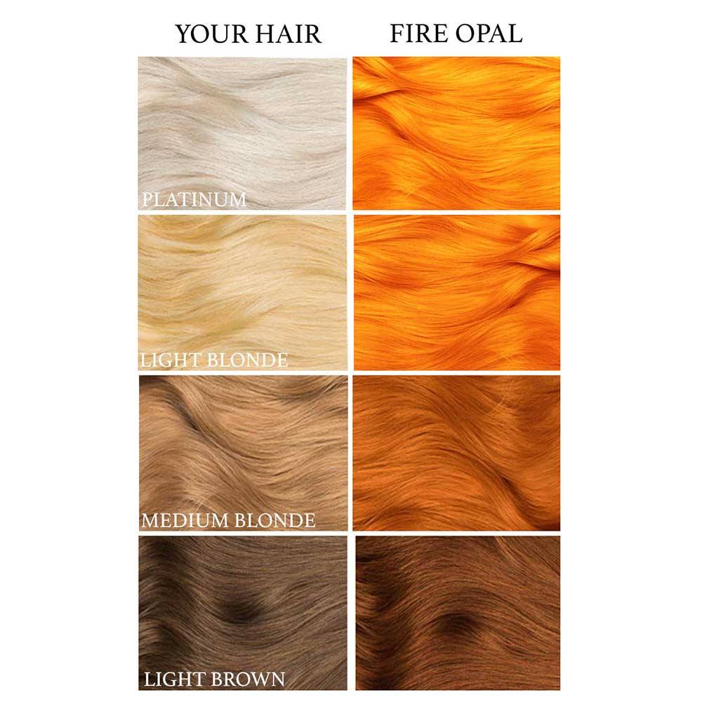 Lunar Tides Fire Opal Semi Permanent Hair Dye Orange 118 Ml Lunar