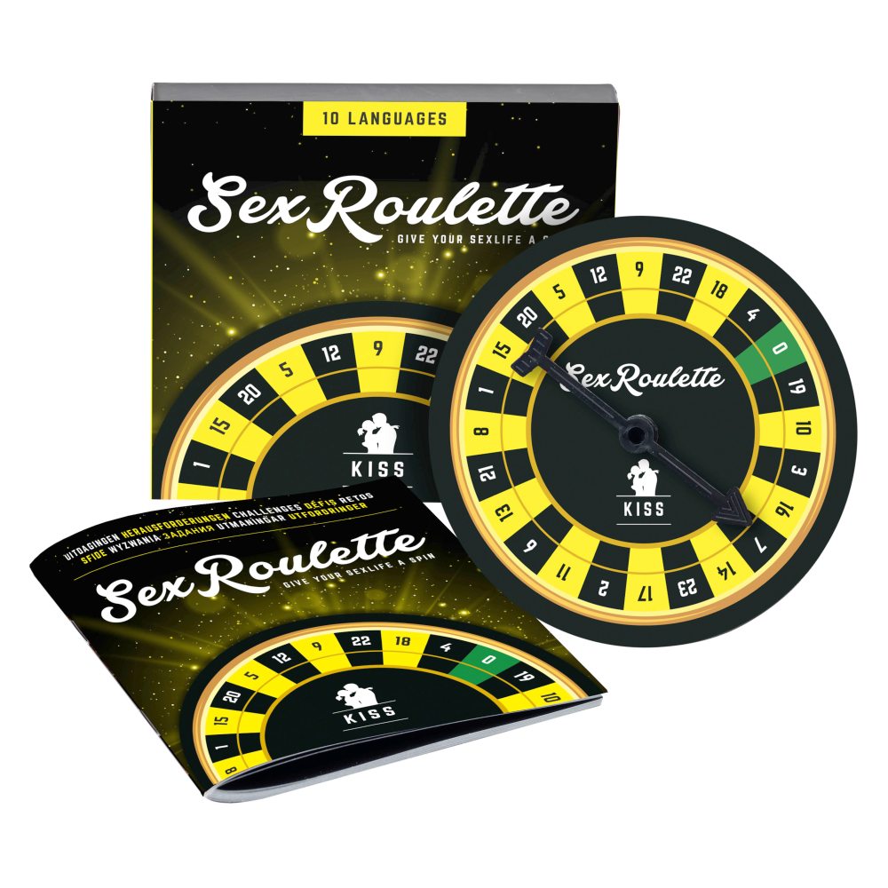 Tease & Please - Sex Roulette Kiss Pleasure/Love Games - Yellow