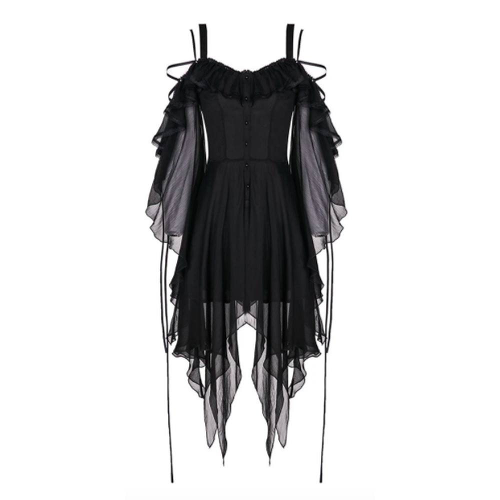 Dark In Love Dark In Love Langes Kleid Chiffon Gothic Fairy Dark In Love Dark In Love Langes Kleid Chiffon Gothic Fairy