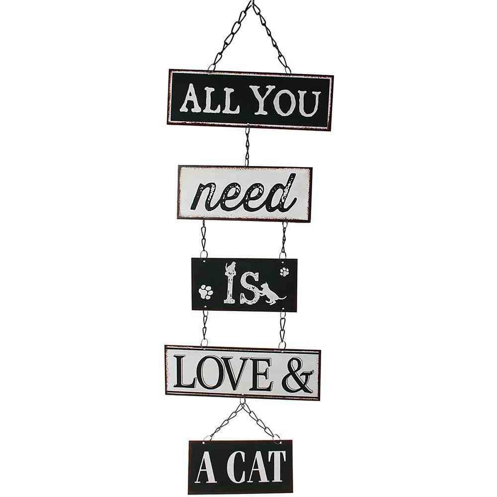 Attitude Holland Attitude Holland Metal Wall Sign All You Need Is Love