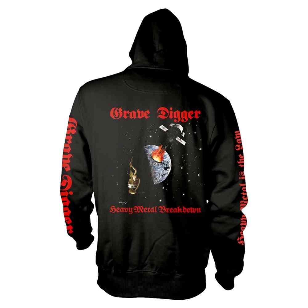 Grave Digger Hoodie Heavy Metal Breakdown Black Attitude Europe