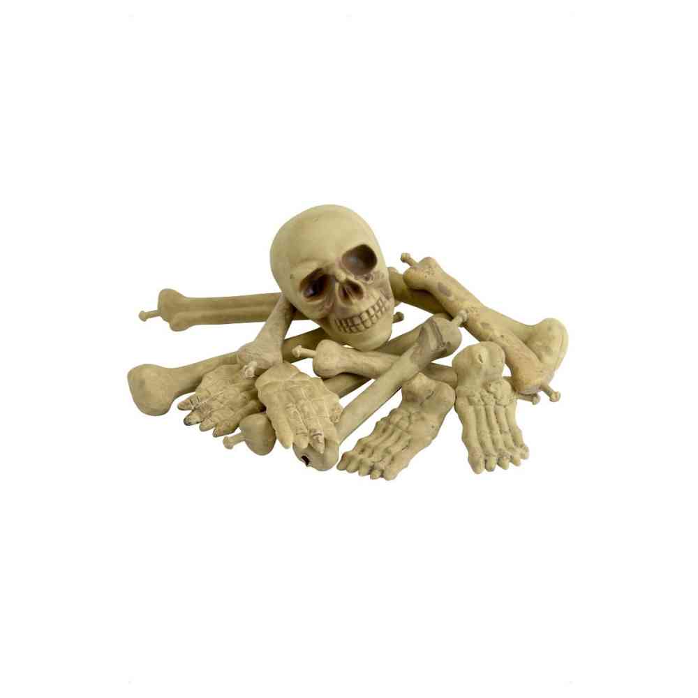 Smiffys Smiffys - Bag Of Bones & Skull Halloween Decoration ...