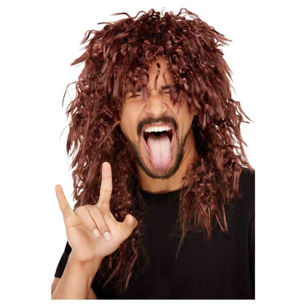Smiffys Mens Hard Rocker Wig Long Tousled