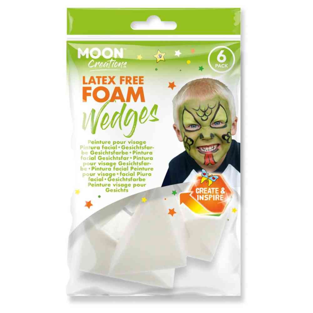 Moon Creations Latex Free Foam Wedge Costume Make Up