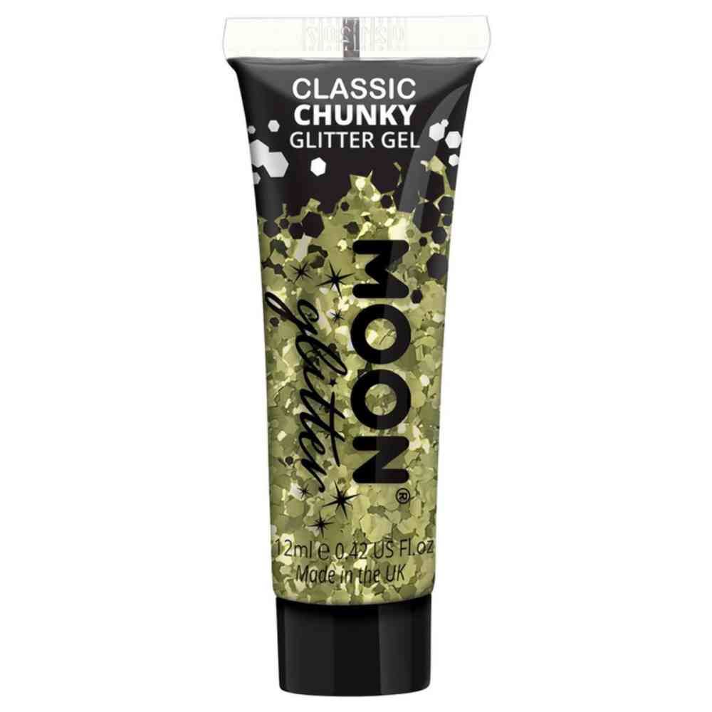 Moon Glitter Classic Chunky Gel Single 12ml Costume Make Up Moon Glitter Classic Chunky Gel Single 12ml Costume Make Up