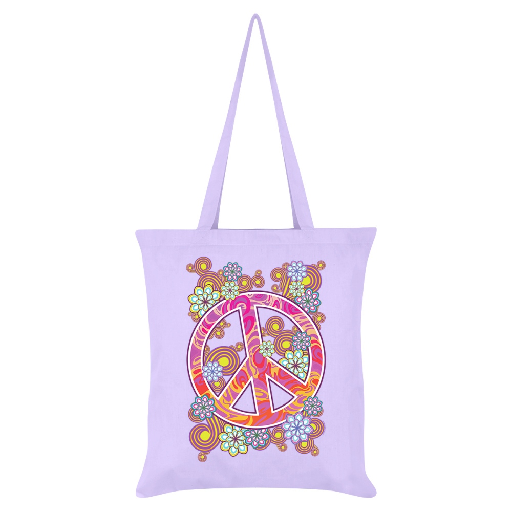 lilac tote bag