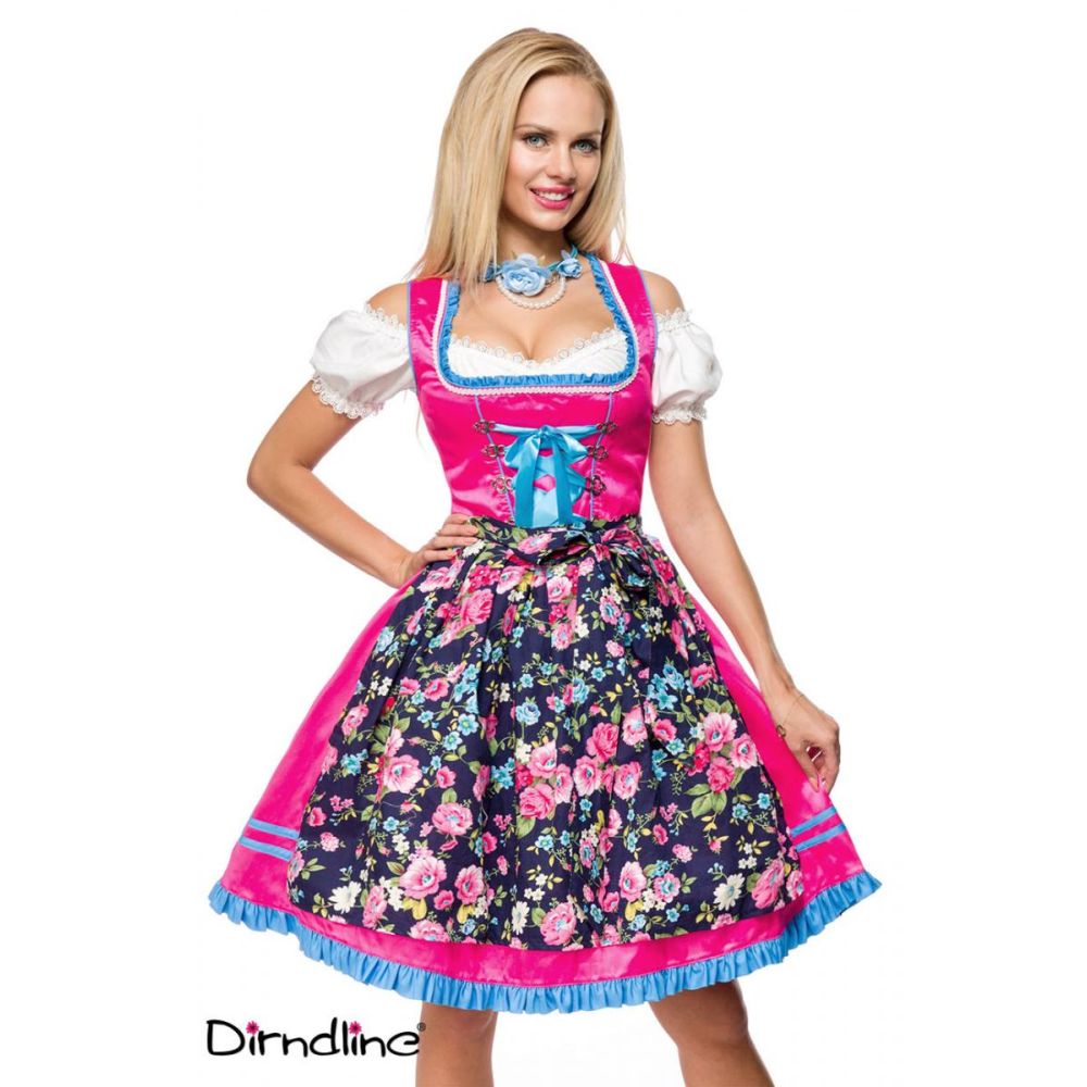 Dirndline Dirndline Kostum Kleid Dirndl Oktoberfest Rosa Attitude Deu